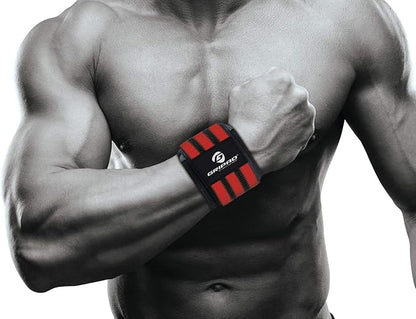Gripad 12" x 3" Weight Lifting Support Wrist Wraps, Strong Wrist Wraps, 2 Thumb Loops – Great for Weightlifting, Powerlifting, Bodybuilding, Strength & Cross-Training.