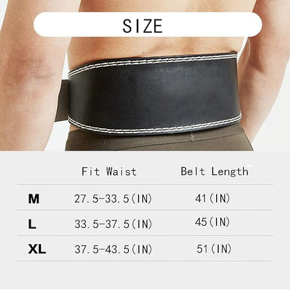 Weight Lifting Belt Back Lumbar Support Strength Training Fitness Workout Home Gym