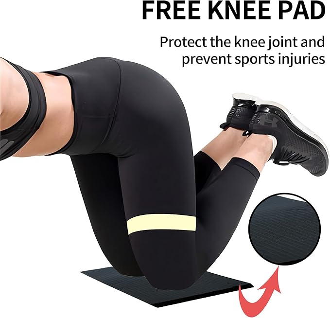 Ab Roller Wheel, Exercise Wheel for Abs Workout, Core Sliders for Working Out, Stomach Workout Equipment with Abdominal Trainer & Knee Pad Protection