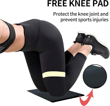 Ab Roller Wheel, Exercise Wheel for Abs Workout, Core Sliders for Working Out, Stomach Workout Equipment with Abdominal Trainer & Knee Pad Protection