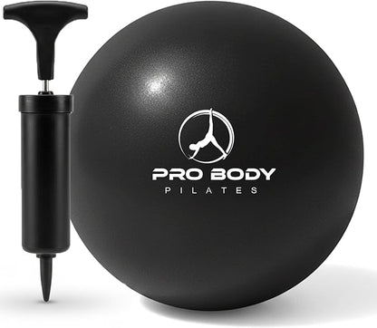 ProBody Pilates Small Exercise Ball with Pump - 9 Inch Workout Ball for Stability, Barre, Yoga, Core & Physical Therapy