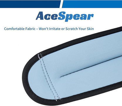 AceSpear Ankle Weights Sets for Men Women Kids 1lb 2lb 3lb 4lb 5lb Leg Weights Arm Wrist Weights Gym for Foot Exercise Training Workout Walking Jogging Yoga