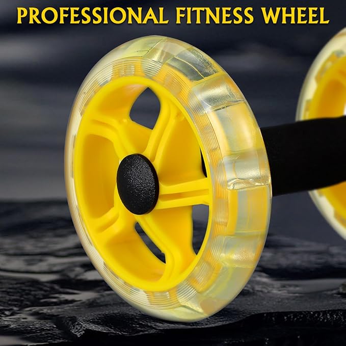Ab Roller Wheel: Ab Wheel for Core Training, Exercise Abdominal Roller Hand Weights Dumbbell Fitness Exercise Device Home Gym Gear for Men/Women