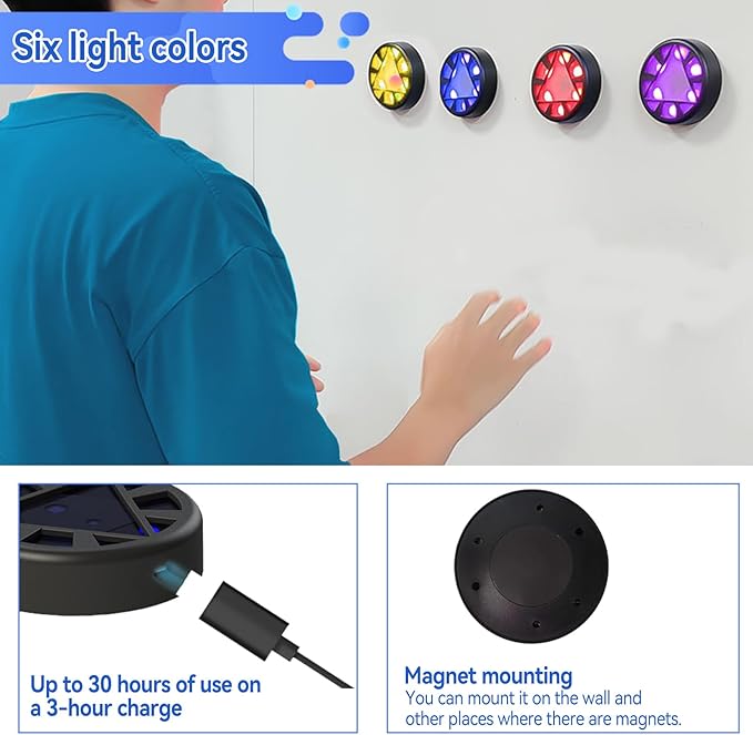4Pcs/Pk Agile Reaction Training Lamp Set, 6-Functions 5-Lights Timing Speed Agile Reaction Light Quick Response Sports Reaction Training Light Enhancing Speed and Agility Perception Tools
