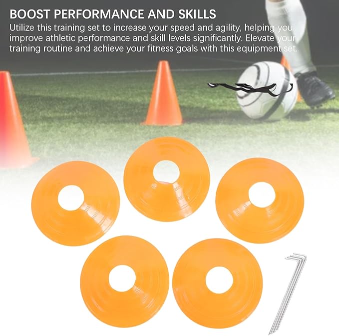 Agility Ladder Speed Training Equipment Set with Speed Ladder Soccer Cones Running Umbrella Football Fitness Training Equipment
