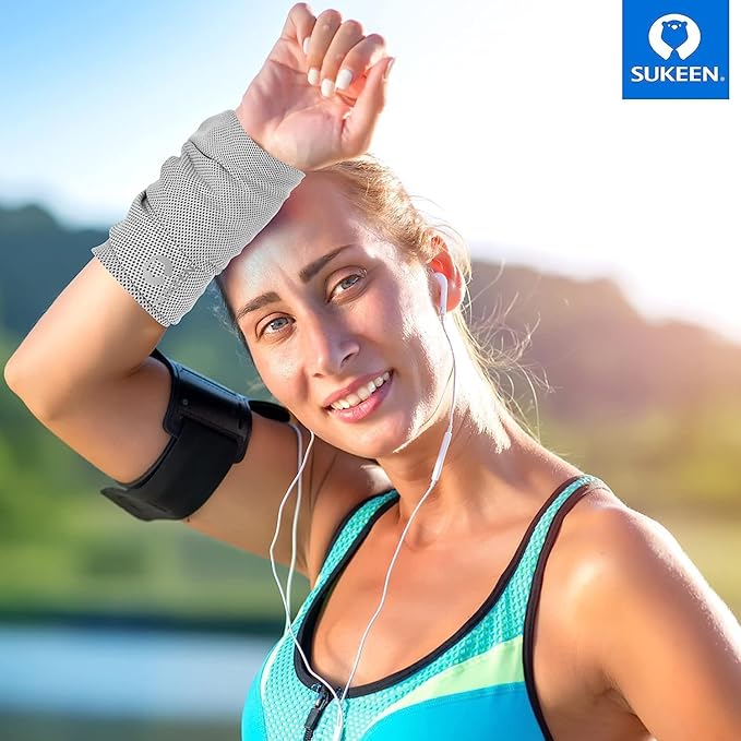 Sukeen Cooling Towel (40"x12"), Ice Towel, Soft Breathable Cooling Towels for Hot Weather, Gym Towels for Sport, Yoga, Running, Workout, Camping, Fitness,Workout & More Activities