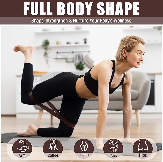DEEKIN 30 Pcs Resistance Bands Bulk Resistance Loop Elastic Exercise Bands Exercise Equipment for Women Men Home Pilates, Fitness, Gym, Yoga