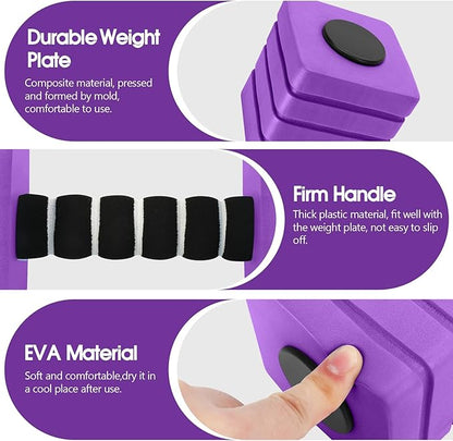 Aquatic Exercise Dumbbells, 2PCS Foam Water Weights, Aerobic Exercise Fitness Equipment Dumbbell, Dumbbells Set for Water Aerobics Weight Loss, Pool Fitness, Underwater Exercise