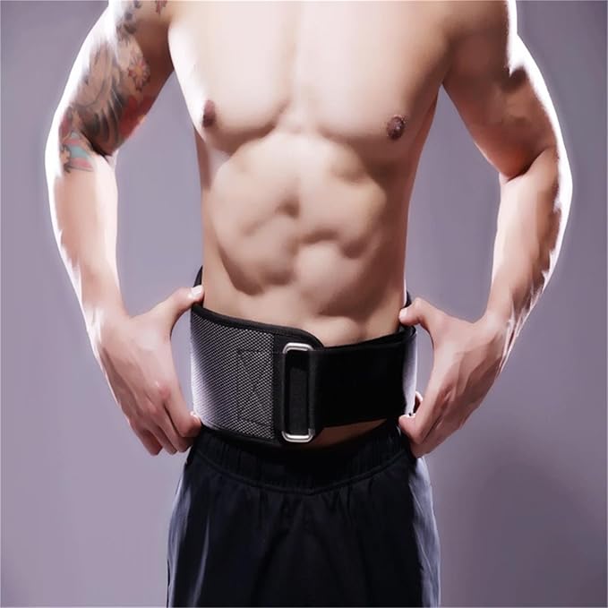 High-Strength Weight Belt with Buckle - Comfortable and Reliable Lower Back Support for Weightlifting - Durable Material, Adjustable Size