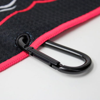 RokFit Gym & Golf Towel – Multi-Use, Quick-Dry, Durable Utility Towel with Bold Graphic and Carabiner Clip (Be Savage)