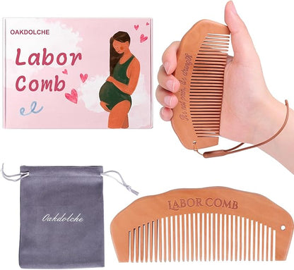Wooden Birth Comb, Pregnancy Must Haves Labor Comb, Labor and Delivery Essentials, Thoughtful Gifts for Expectant Moms