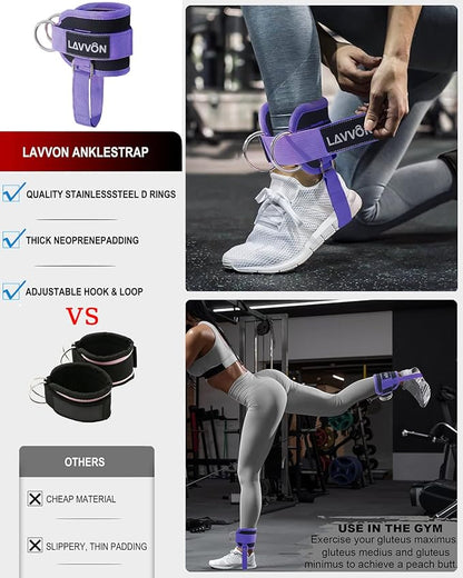 Barbell Squat Pad Set- Nylon Padding AntiSlip- Thick Foam Barbell Pad for Squats Cushion,Lunges&Bar Padding for Hip Thrusts -Standard Olympic Weight Bar Pad (Wrist Straps Weightlifting-Ankle Straps)
