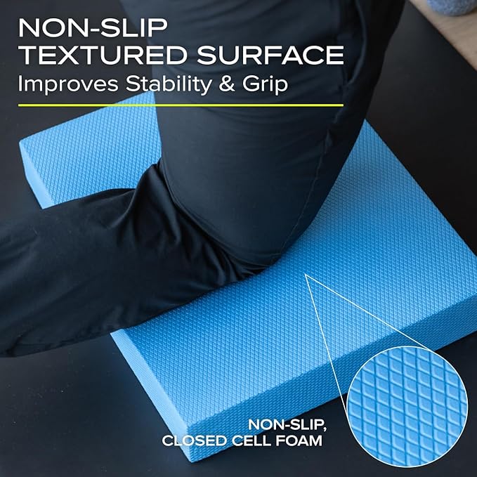 Foam Balance Pad | Exercise Pad for Physical Therapy, Yoga, Dancing, Balance Training, Pilates, and Fitness | 15.75" x 13" x 2.375" thick