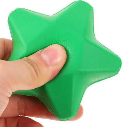 BESPORTBLE Finger Exercise Ball Hand Grip Strength Trainer, 4pcs Star Shaped Hand Grip Ball Finger Resistance Exercise Squeezer for Adults Hand Workout