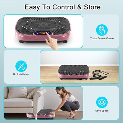 Vibration Plate Exercise Machine Whole Body Workout Vibration Fitness Platform for Home Fitness with Remote Control