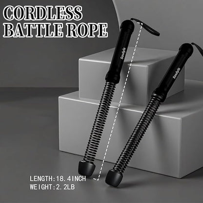 Soulyis Ropeless Battle Ropes for Quiet Home Gym - Cordless Training Rope, Weighted Workout Ropes for HIIT, No-Jump Training & Full-Body Exercise,Fitness Equipment for Men & Women