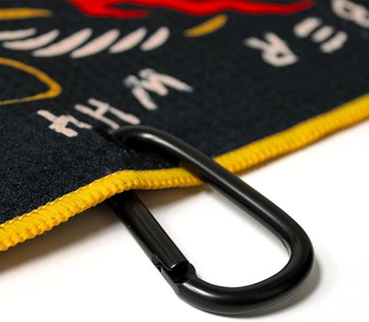 RokFit Gym & Golf Towel – Multi-Use, Quick-Dry, Durable Utility Towel with Bold Graphic and Carabiner Clip (Remember Why You Started)