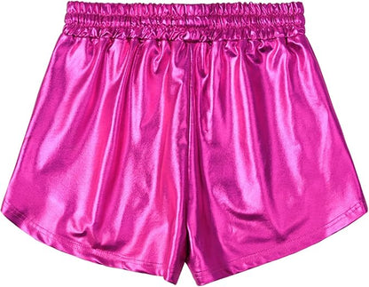 Perfashion Women's Metallic Shorts Summer Sparkly Hot Outfit Shiny Short Pants