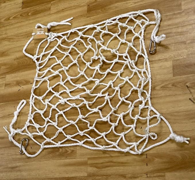 Angles90 Homemade Weight Net - White Polyester, 5-440 lb - Versatile Net for Cable Machine Attachment - Supports 5-440 lb for Weight Cable Pulley System - Sand Bag Attachment for Stones & Bricks