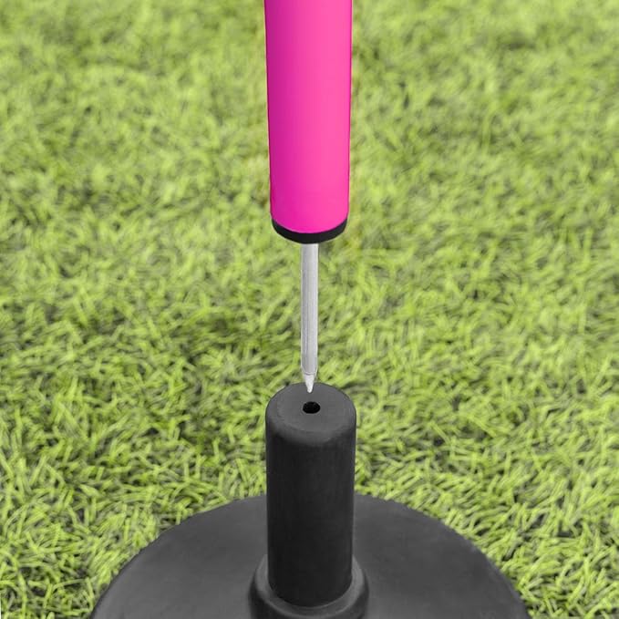 FORZA Slalom Agility Poles | Improve Endurance, Speed & Footwork | Color, Size & Rubber Base Options Available [8 Pack]