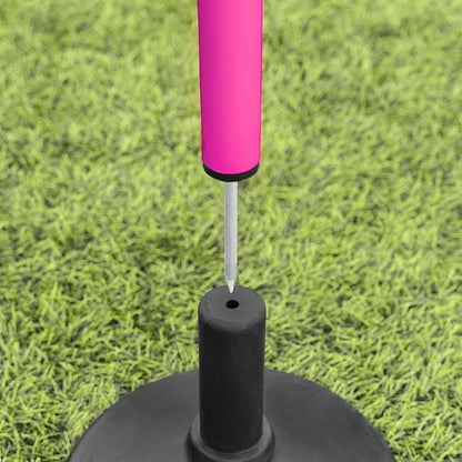 FORZA Slalom Agility Poles | Improve Endurance, Speed & Footwork | Color, Size & Rubber Base Options Available [8 Pack]