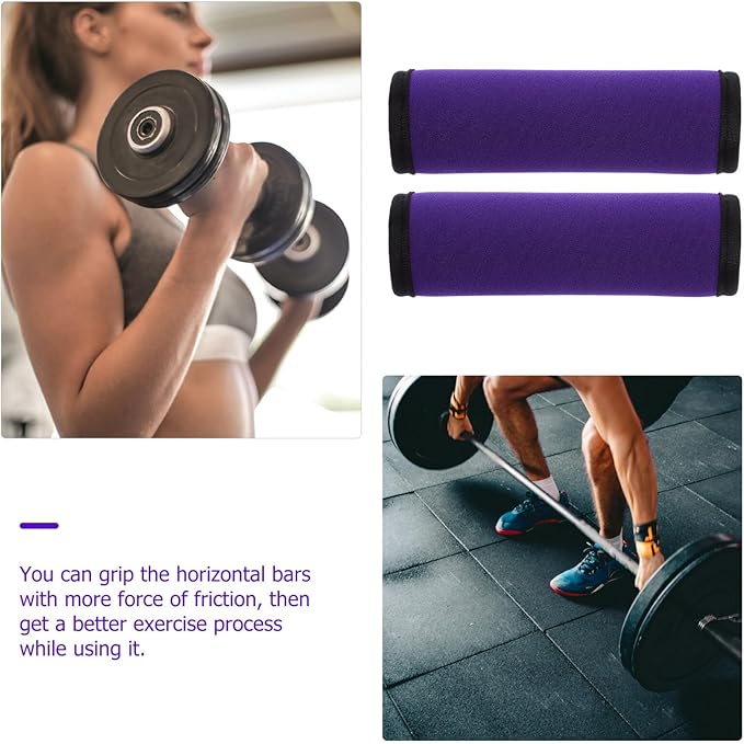 Kisangel Weightlifting Equipment Barbell Protective Cover Non-Slip Grip Pad Polyester Exercise Pad for Hip Thrusts Easy to Clean