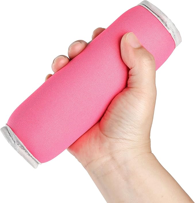 HolaHatha Soft Hand Weights Full Body Strength Training Workout Equipment 1, 2 and 3 Pound Sets for Building and Toning Muscles, Multicolor