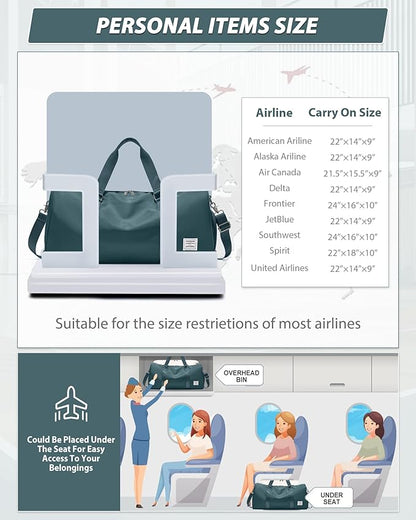 Gym Bag Womens,Travel Duffel Carry on Bag Sport Tote Bag Weekend Overnight Bag