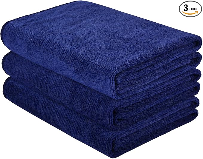 HOPESHINE Gyms Towels for Men & Women Microfiber Exercise Fitness Home Absorbent Sweat Yoga Towels Sports Towels Soft Fast Drying 16inch x32inch 3-Pack