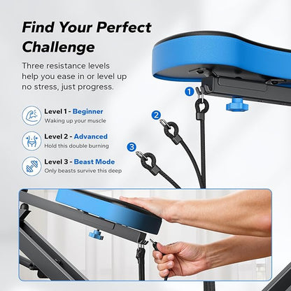 Squat Machine, MERACH R07 2 in 1 Squat Rowing Machine, Easy Setup & Foldable Exercise Equipment, Glute Trainer Machine, Glutes & Leg Home Workout Machine