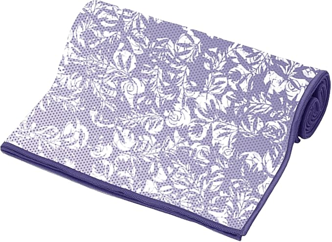 Private Island Hot Yoga Beach Mat Towel Non Slip Recycling Microfiber Quick Dry Compact Sand Water Sports Gym Picnic Blanket Outdoor Camping 24”x68” (GRADIENTPURPLE, Large)