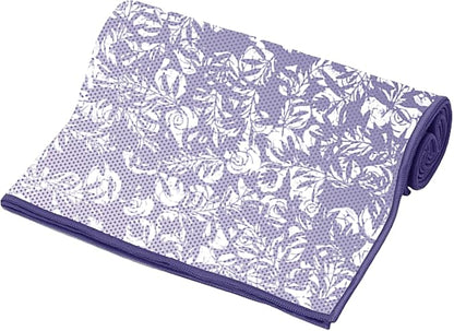 Private Island Hot Yoga Beach Mat Towel Non Slip Recycling Microfiber Quick Dry Compact Sand Water Sports Gym Picnic Blanket Outdoor Camping 24”x68” (GRADIENTPURPLE, Large)
