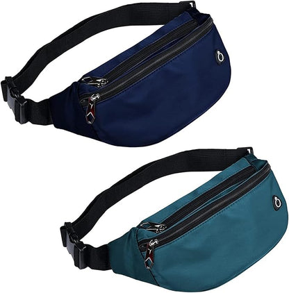 Fanny Pack for Men Women, Waterproof Sports Waist Bag Pack, Belt Bag for Travel Hiking Running