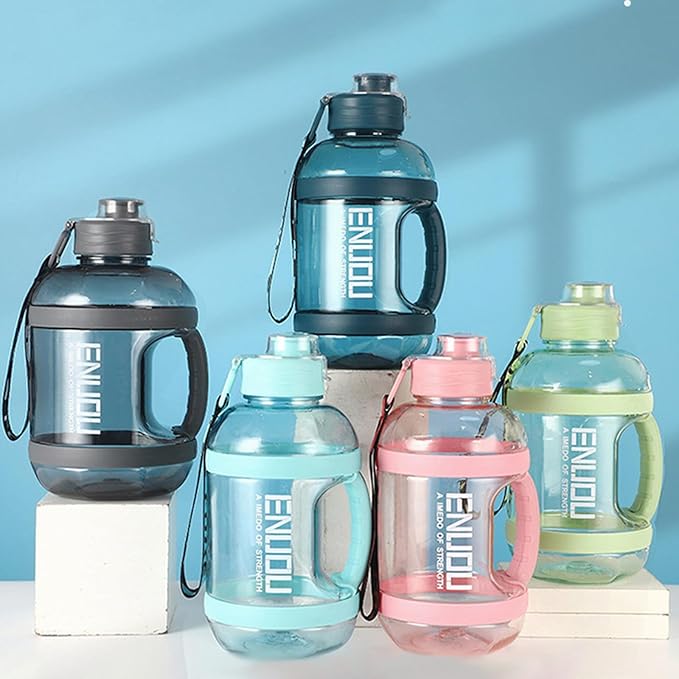 2400ML Sport Large Water Bottles Leakproof Travel Water Bottle for Sports & Outdoors Reusable Big Water Bottle Gym water Bottle Waterbottles Gifts for Men Women Cute Stuff (Blue)