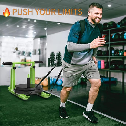 Kipika Weight Sled, Workout Sled, Fitness Strength Training Sled, Speed Training Sled for Athletic Exercise, Speed Improvement, Easily Through Obstacles, Suitable for 1" & 2" Weight Plate