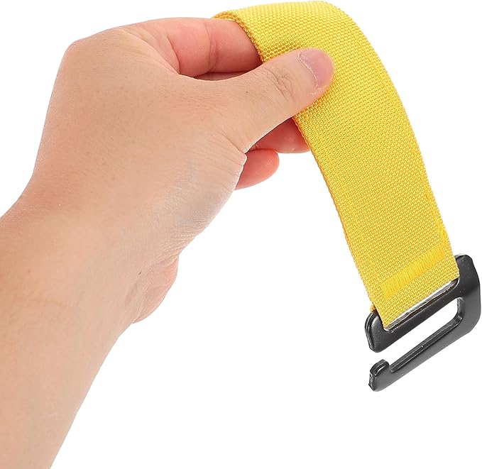 Pull-up Hooks and Heavy-Duty Hanging Straps for Gym Equipment, Yellow Safety Hooks for DIY Cable Machines and Swing Sets, Fitness Accessories for Workout and Bodyweight Training