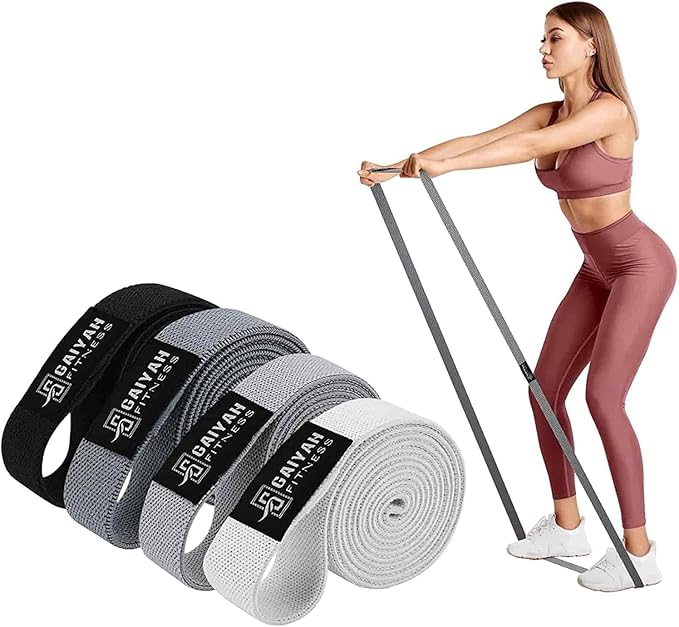 Long Resistance Bands for Working Out Women, Fabric Resistance Band, Stretch Bands for Exercise Bands Resistance Bands Set for Physical Therapy, Elastic Bands for Exercise