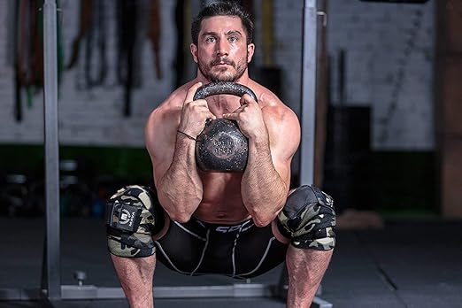 Mava Sports Knee Wraps (Pair) for Men & Women | Ideal for Cross Training, WODs, Gym Workouts, Weightlifting, Fitness & Powerlifting | Knee Straps for Squats | 72" Compression & Elastic Support