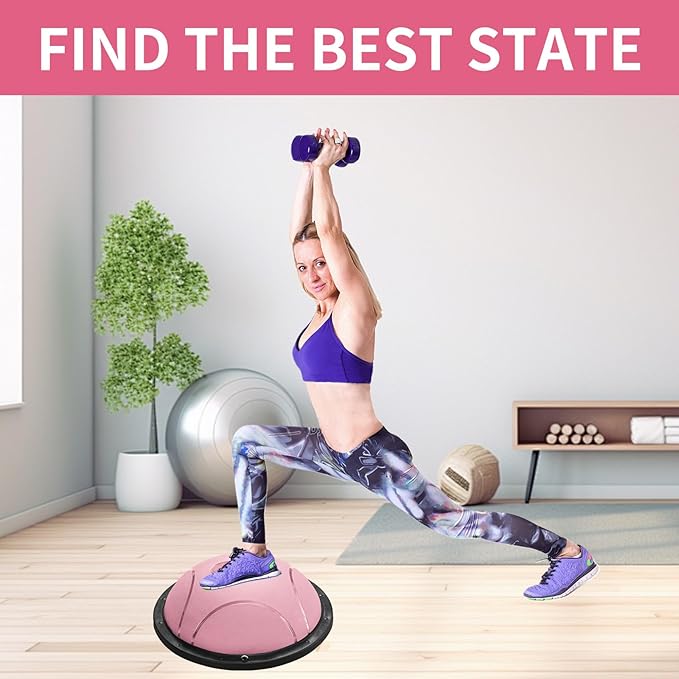 Half yoga ball, stable ball for fitness, core stability training for family fitness exercise, skid equipment for training， exercise equipment