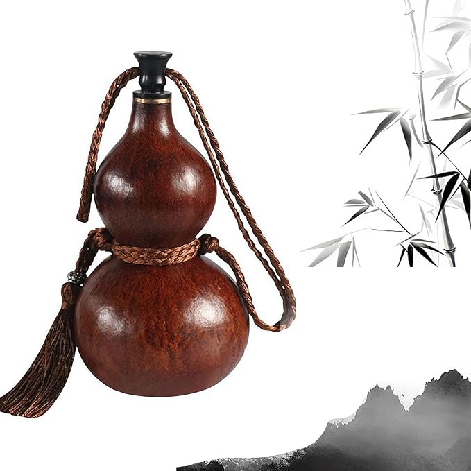 Gourd Water Bottle,Portable Water Bottle Gourd, Drink Jug,Gourd Flasks,Gourd Sports Travel Water Bottle for Gym,500ML Large Capacity and Durable Gourd-Style Water Bottle,Game Peripheral (500ml)