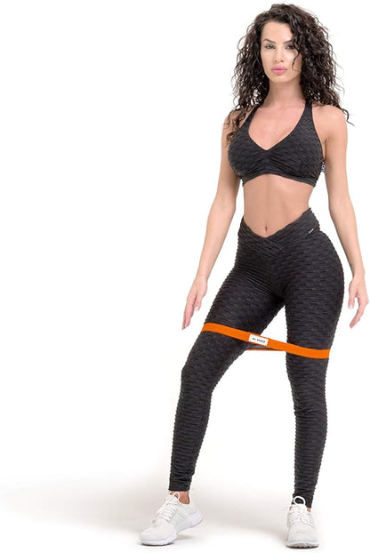 The X Bands Exercise Resistance Bands - Non-Slip Extra Thick Fabric Hip Loop Booty Bands - 20, 30, 40, 50 lb - Fitness Workout for Legs, Butt Training, Stretching, Yoga