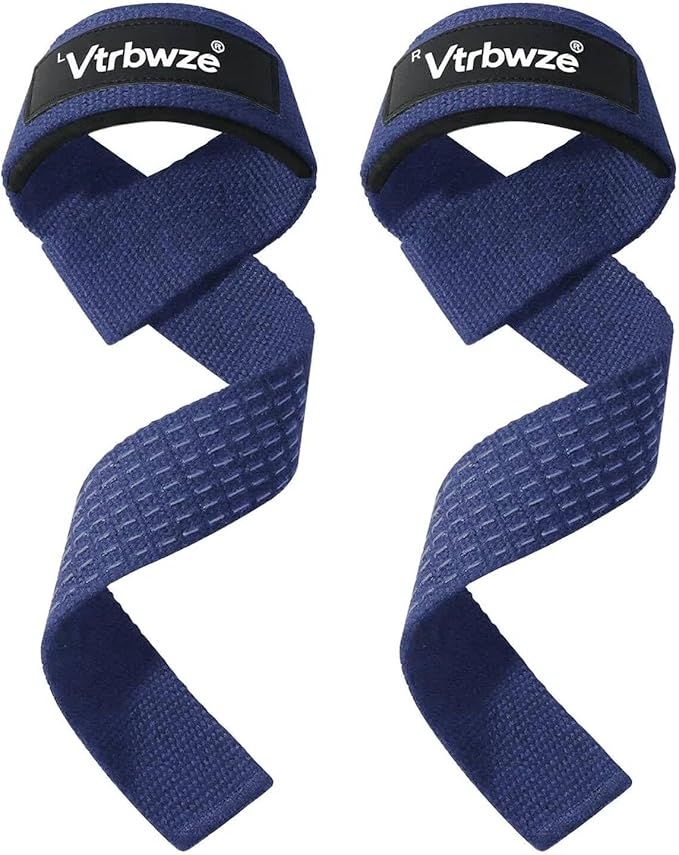 Gym Lifting Straps for Weightlifting & Deadlift - Non-Slip Silicone Grip, Padded Wrist Support for Bodybuilding, Workout & Strength Training, Unisex Design for Men & Women
