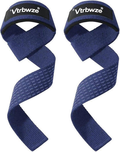 Gym Lifting Straps for Weightlifting & Deadlift - Non-Slip Silicone Grip, Padded Wrist Support for Bodybuilding, Workout & Strength Training, Unisex Design for Men & Women
