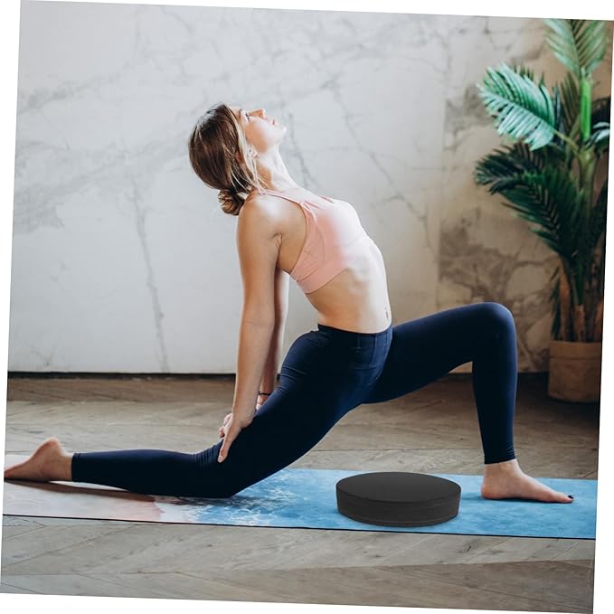 Ergonomic Oval Tpe Non-slip Cushion for Yoga Pilates Fitness Training Stability and Strength Improvement Multifunctional Floor Mat for Balance Exercises and Workout