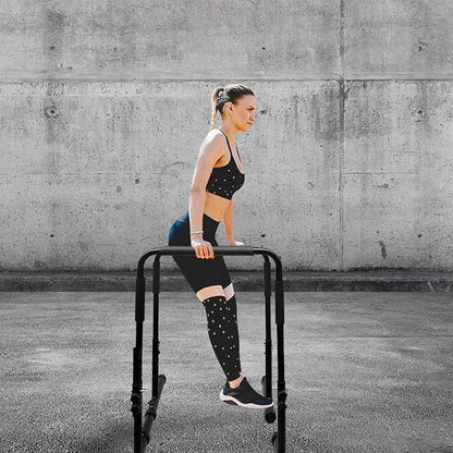 Dip Bar, Heavy Duty Dip Station Adjustable Parallel Bars for Full Body Workout Fitness, Functional Parallettes Bars for Home Gym Strength Training Workout