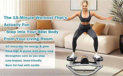 U Shape Stepper - Compact for Small Spaces, Digital Display for Home Cardio Workout and Apartment Fitness, Suitable for Home
