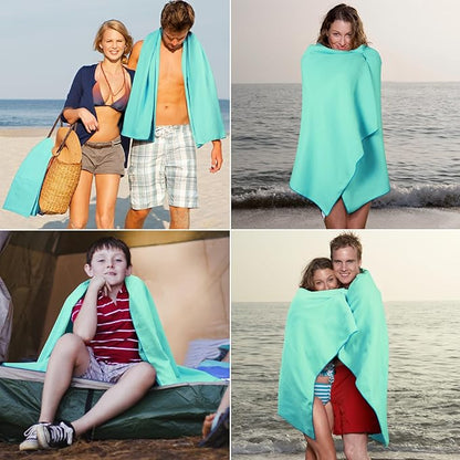 Microfiber Towel for Body,Microfiber Beach Towel,BackpackingTowel,Camping Towels Lightweight,Soft Compact Lightweight Quick Dry Fitness Hiking Yoga Camping TravelTowel