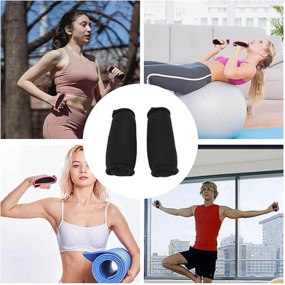 Iron Sand Filled Soft Dumbbells Set Hand Strap Weighted Running Fitness Sandbag for Exercises and Therapy