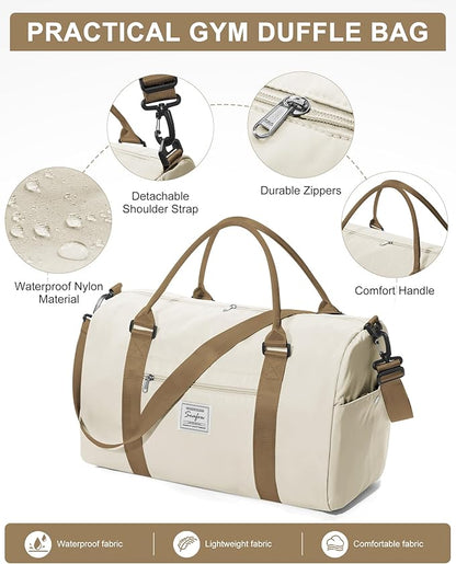 Gym Bag Womens,Travel Duffel Carry on Bag Sport Tote Bag Weekend Overnight Bag