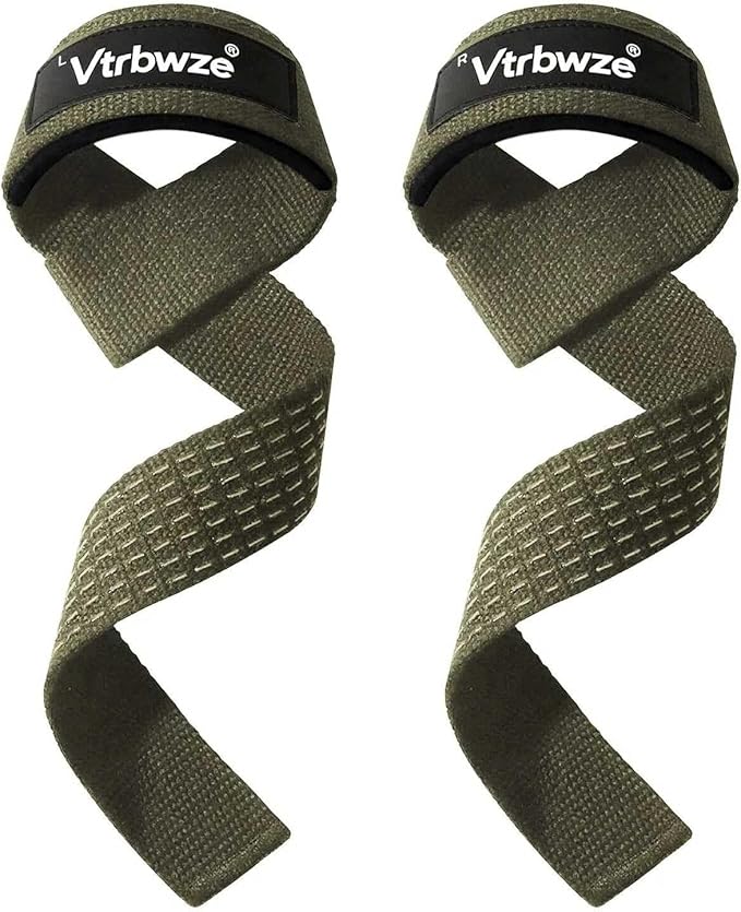 Gym Lifting Straps for Weightlifting & Deadlift - Non-Slip Silicone Grip, Padded Wrist Support for Bodybuilding, Workout & Strength Training, Unisex Design for Men & Women